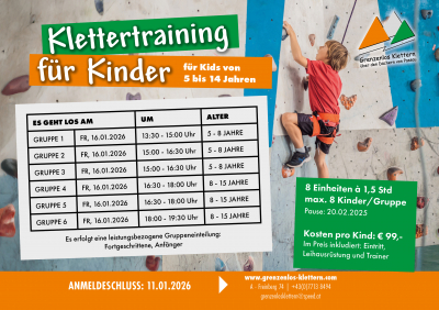 Kindertraining f&uuml;r Kinder ab Januar+++jetzt anmelden!